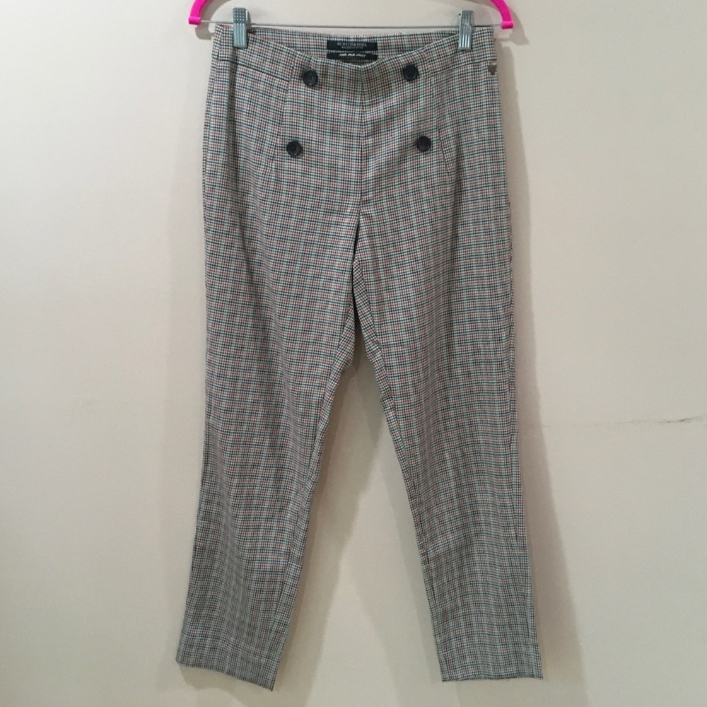 Scotch&soda pants ankle sailor far far away plaid trouser multicolor size s